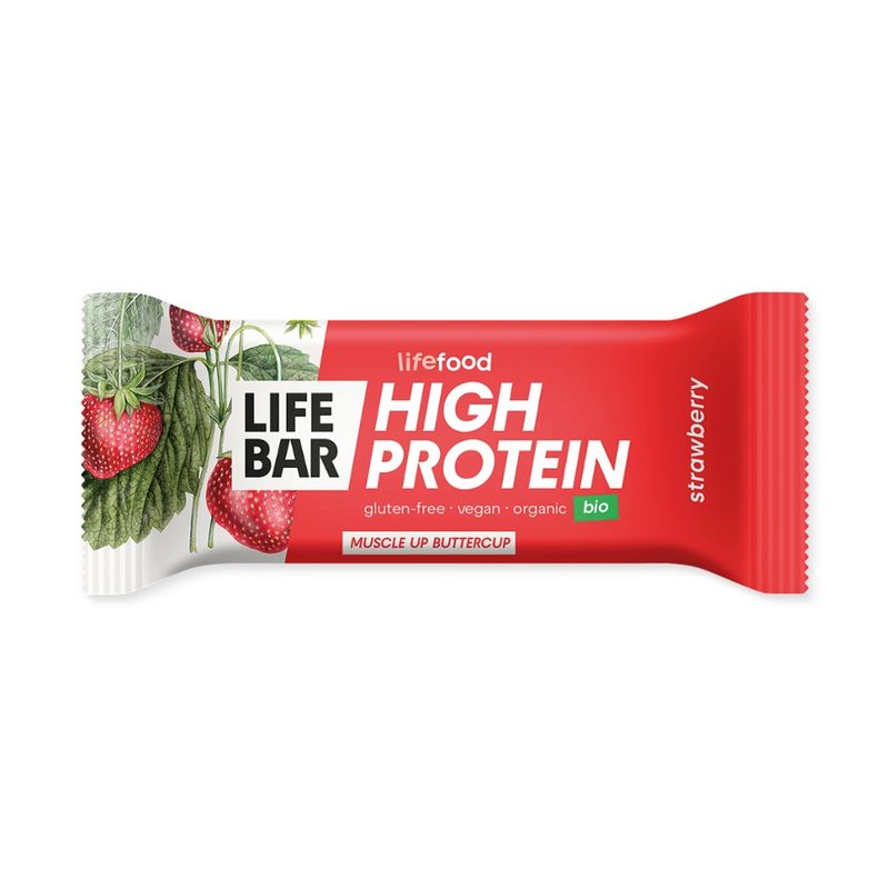 Lifefood  Lifefood Lifebar Protein Erdbeere Bio - Produktbild