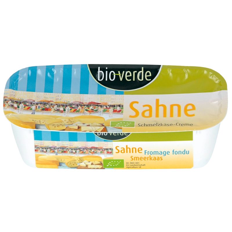 bio-verde Sahne Schmelzkäse Schmelzkäse-Zubereitung, extra streichzart 175 g - Produktbild