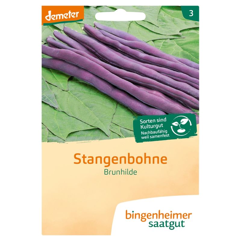 Bingenheimer Saatgut Brunhilde - Stangenbohne (Saatgut) - Produktbild