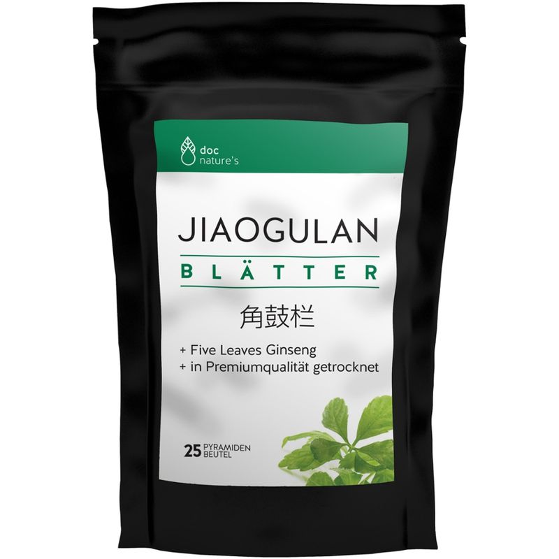 GESUND & Leben Reformqualität seit 1995 doc nature’s Jiaogulan Blätter, Pyramidenbeutel - Produktbild