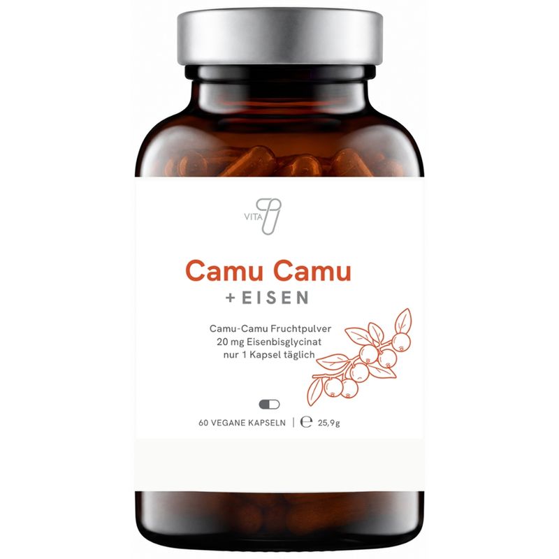 vita7 Camu Camu + Eisen, 60 Kapseln, 25,9 g - Produktbild