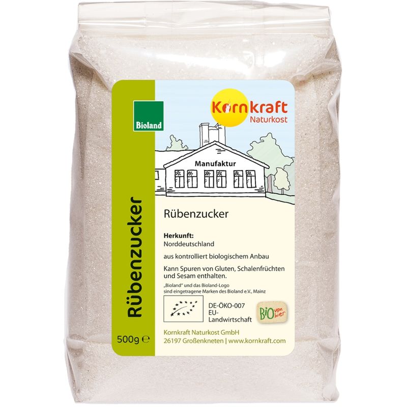 Kornkraft Rübenzucker weiß Bioland - Produktbild