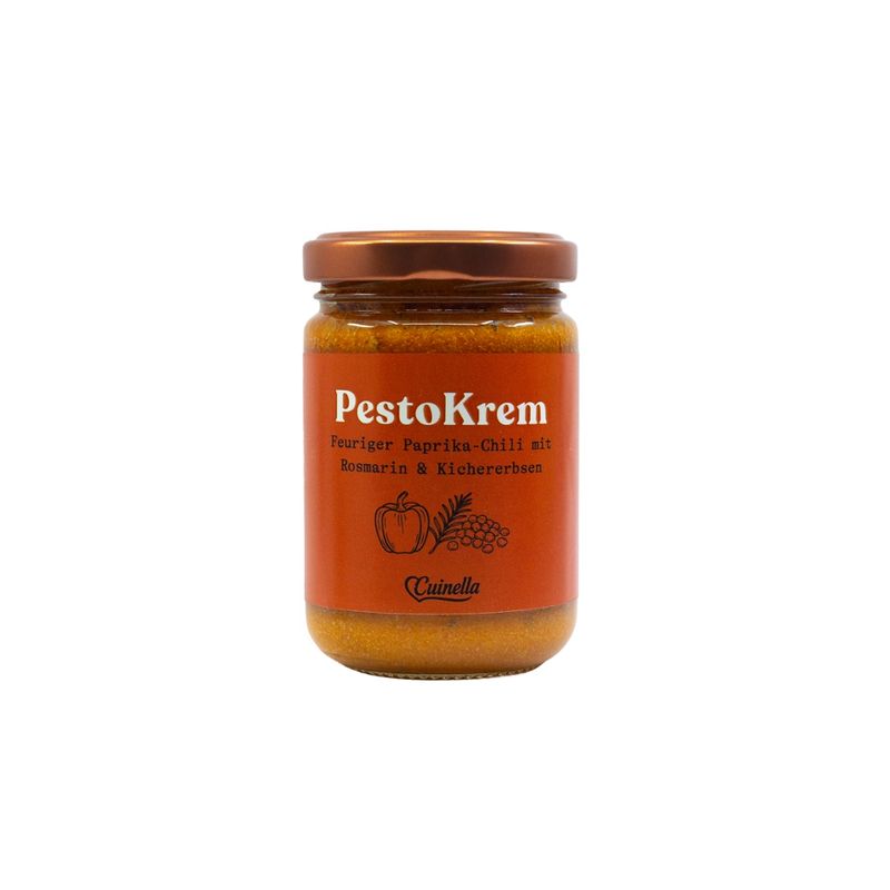 Cuinella PestoKrem Feuriger Paprika Chili mit Rosmarin & Kichererbsen - Produktbild