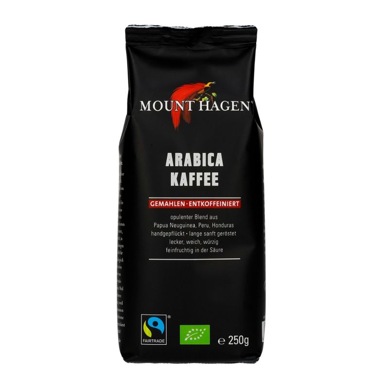Mount Hagen Röstkaffee gemahlen, entkoffeiniert - Produktbild