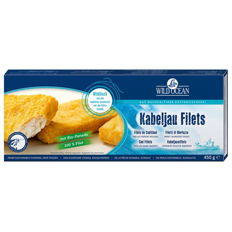 Wild Ocean Kabeljau Filets mit Bio-Panade - Produktbild