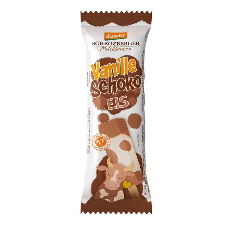 Schrozberger Milchbauern Dem. Vanille Schoko Eis 65 ml - Produktbild