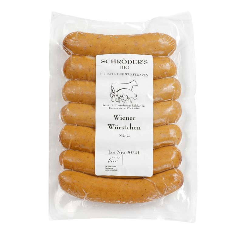 Schröder's Bio Fleisch- und Wurstwaren Wiener Minis 7x30 g - Produktbild