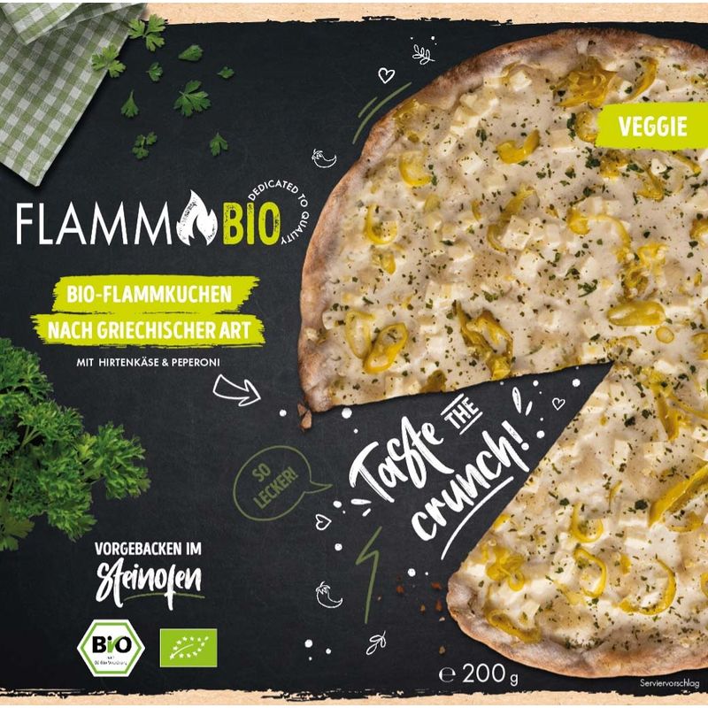 FlammBio Flammkuchen RUND "nach Griechischer Art" - FlammBio - Produktbild