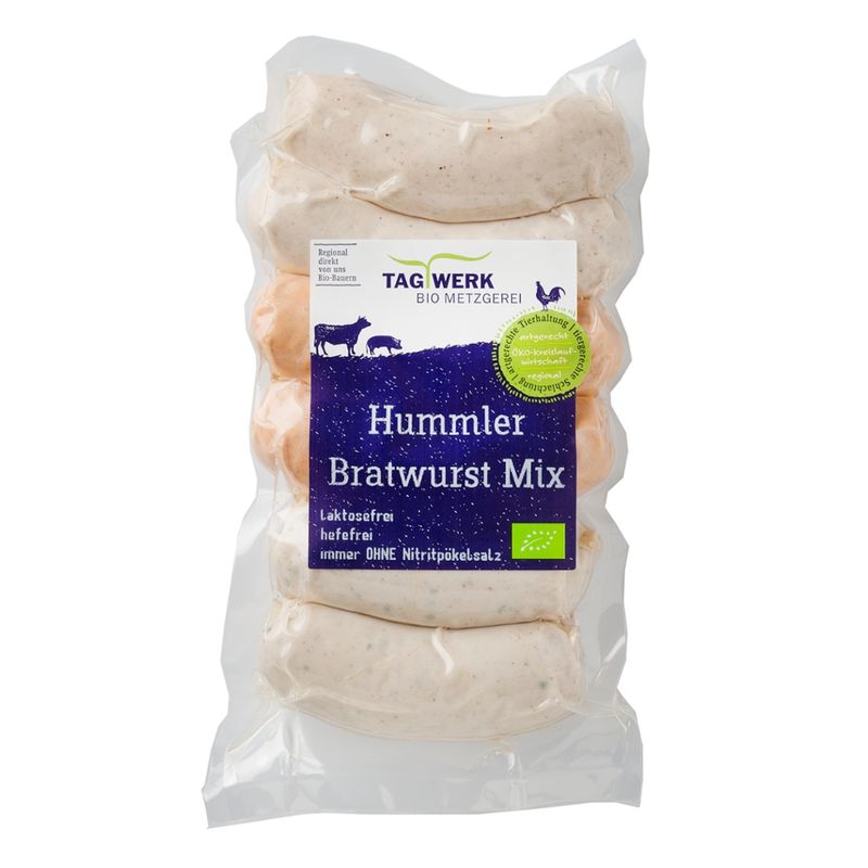 TAGWERK Hummler Bratwurst Mix Original/Chili/Bärlauch 6 Stk. SB - Produktbild
