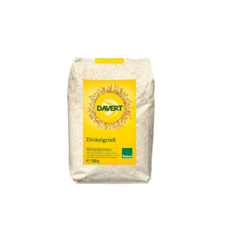 Davert Dinkelgrieß Bioland, 500g - Produktbild