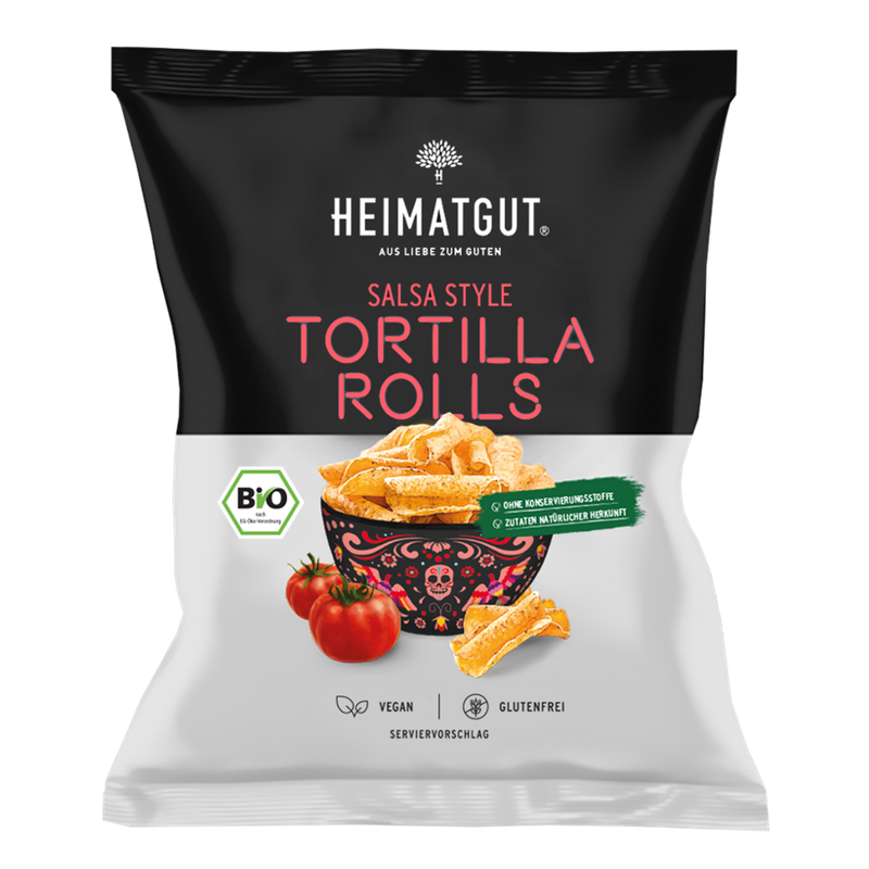 Heimatgut Bio Tortilla Rolls Salsa Style 125g - Produktbild