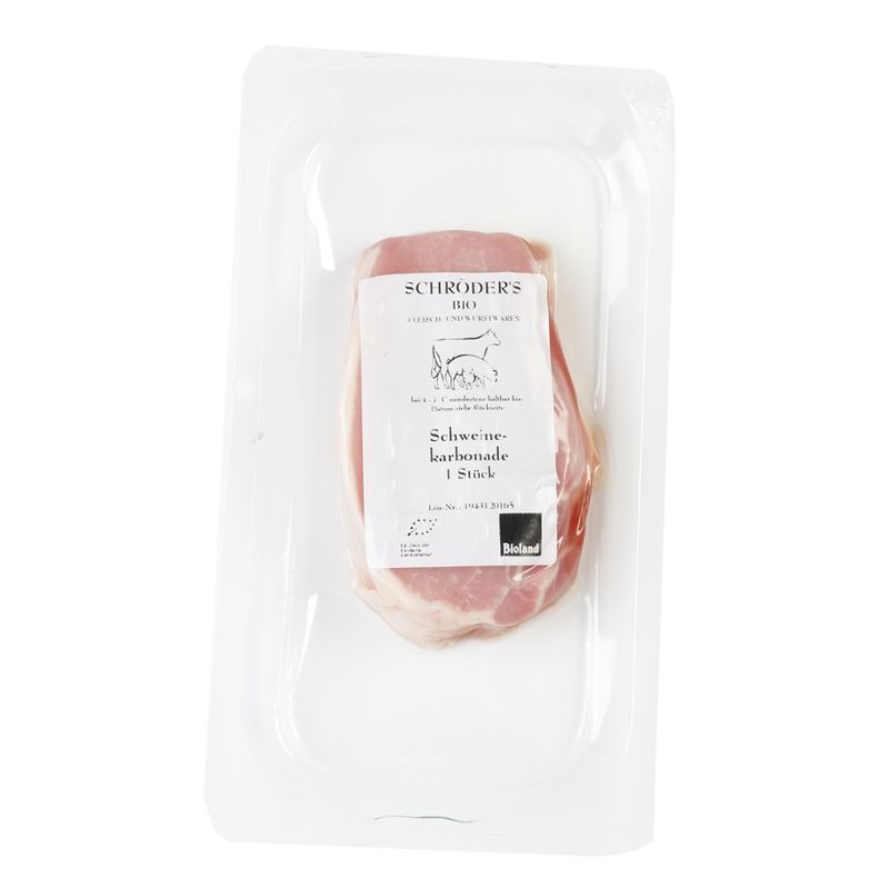 Schröder's Bio Fleisch- und Wurstwaren Schweine-Karbonade 1er 180 g - Produktbild