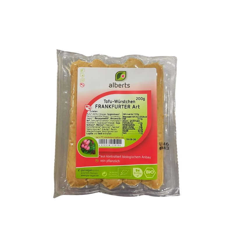 Alberts Tofu Frankfurter kurz - Produktbild