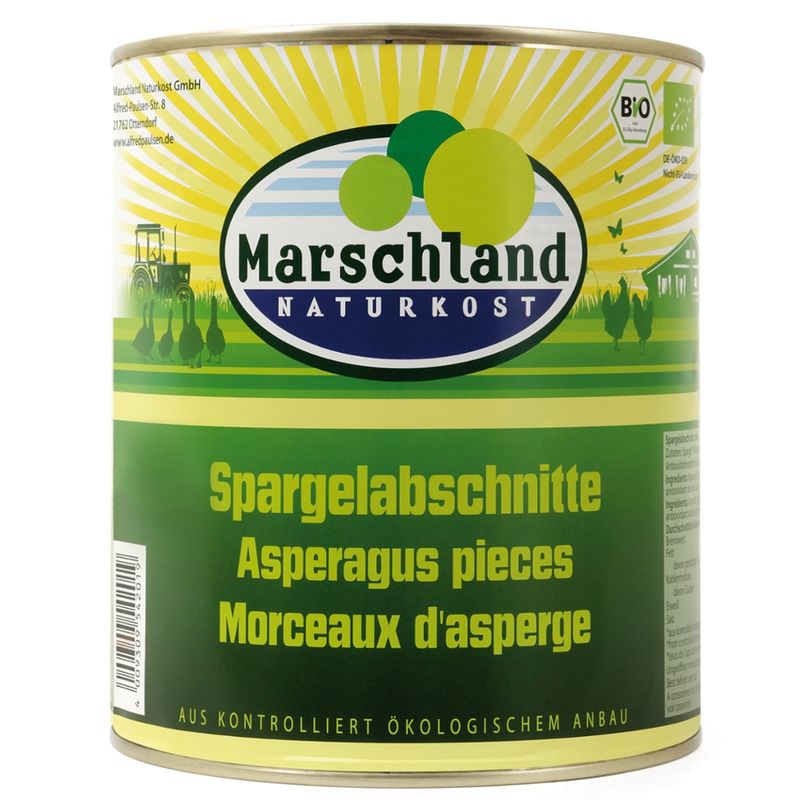 Marschland  Bio-Spargelabschnitte 3.100 ml Ds. MARSCHLAND - Produktbild