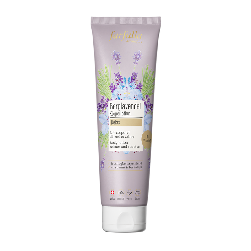 farfalla Berglavendel Relax, Schön entspannt Körperlotion, 150ml - Produktbild