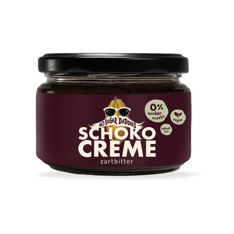 No Sugar Daddies Bio Schokocreme zartbitter, Get loco with extra cocoa! - Produktbild