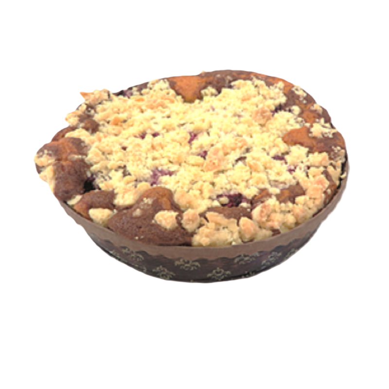 Foodlogic Kuchen aus 30% Bio Weizenmehl mit 17% Kirschfüllung, fertig gebacken, tiefgekühlt. - Produktbild