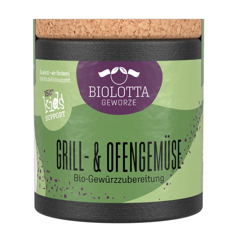 Biolotta Biolotta Korkdose Grill- und Ofengemüse Bio Gewürzzubereitung - Produktbild