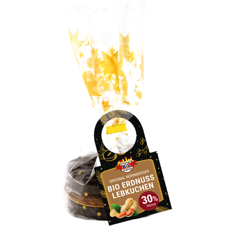 Nürnberger Bio Originale 3  Bio Erdnuss Lebkuchen sortiert - Produktbild