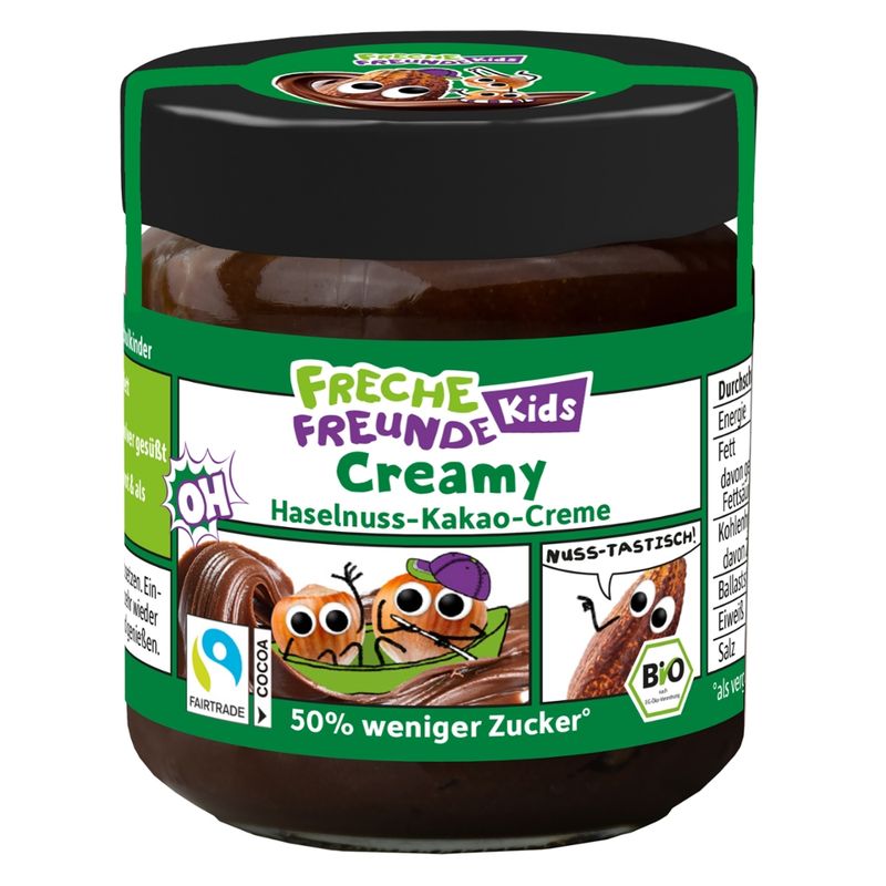 Freche Freunde Freche Freunde Kids Bio Creamy Haselnuss-Kakao-Creme 180g - Produktbild