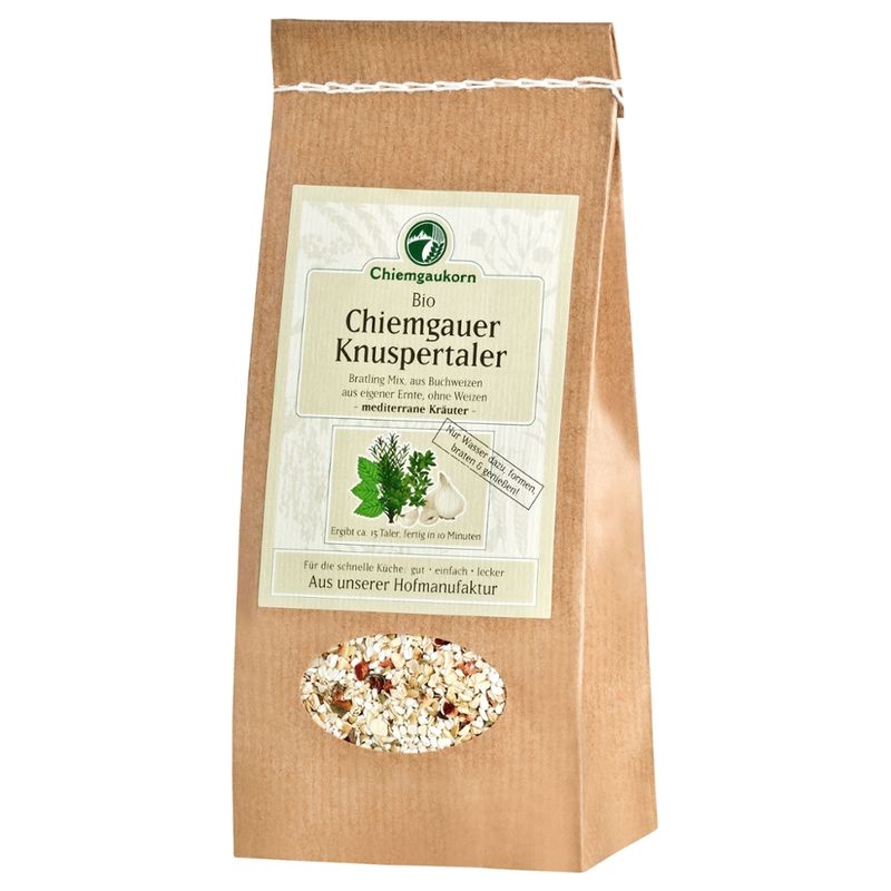 Chiemgaukorn Chiemgauer Knuspertaler - mediterran, Kochmischung, Chiemgaukorn - Produktbild