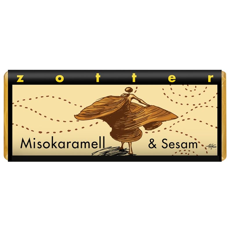 Zotter Schokolade Misokaramell & Sesam - Produktbild