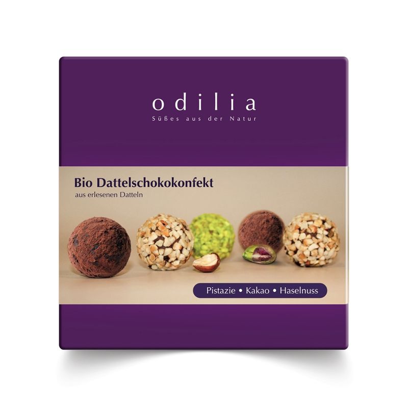 odilia reiner natürlicher bio-Dattel Schokokonfekt Vegan, Glutenfrei - Produktbild