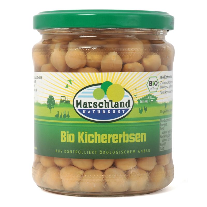 Marschland  Bio-Kichererbsen 370 ml Gl. MARSCHLAND - Produktbild