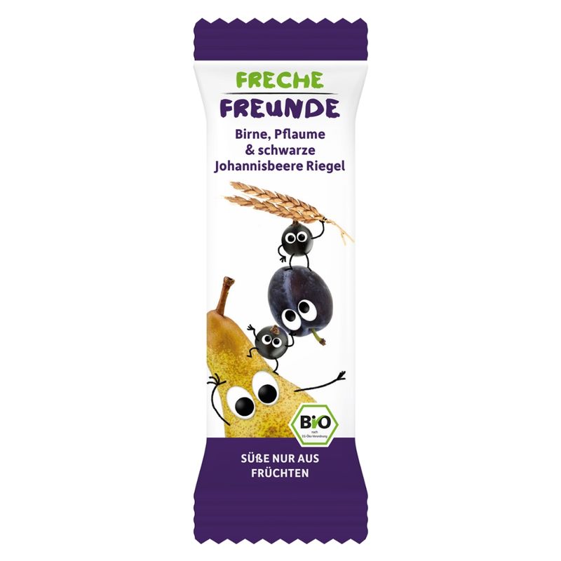 Freche Freunde Freche Freunde Bio Frecher Riegel Birne, Pflaume & Johannisbeere 4x23g - Produktbild