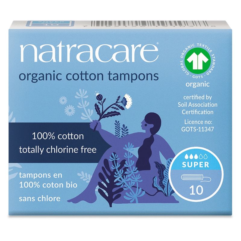 Natracare Tampons Super ohne Applikator 10 St - Produktbild
