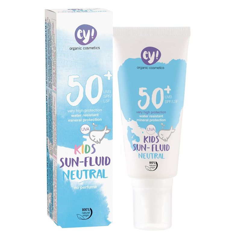 eco young Sun Fluid Kids Neutral LSF 50+ 100 ml - Produktbild