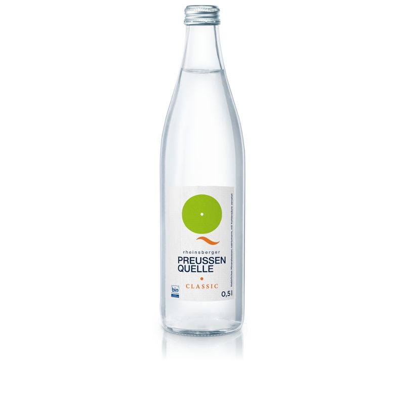 Rheinsberger PreussenQuelle Bio Mineralwasser 0,5 l classic - Produktbild