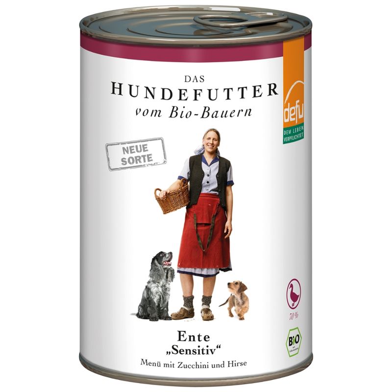 defu - Das Tierfutter vom Bio-Bauern Hund Ente "Sensitiv" - Produktbild
