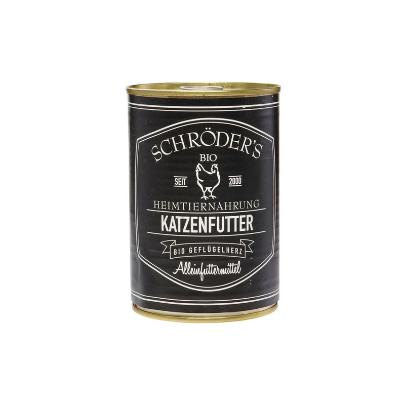 Schröder's Bio Fleisch- und Wurstwaren Katzenfutter Geflügelherz 400 g - Produktbild
