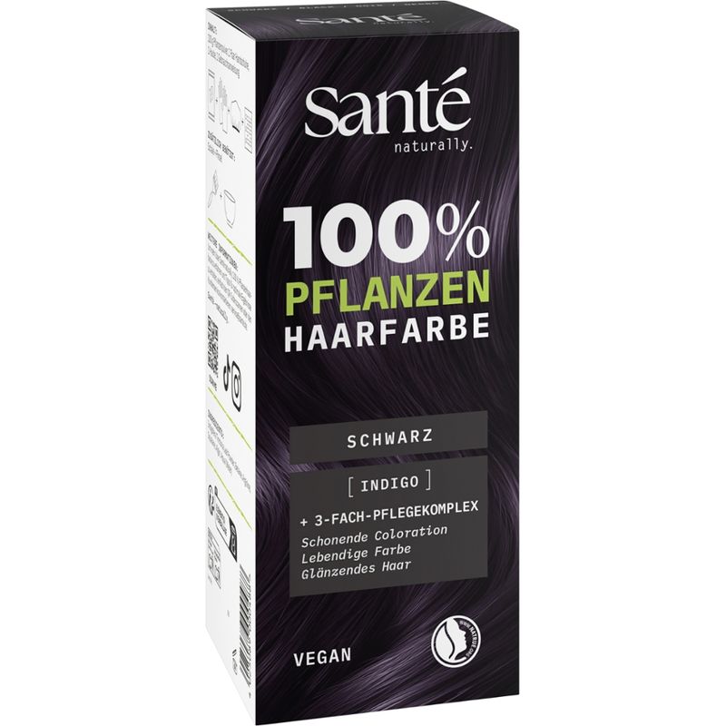 Sante 100% Pflanzenhaarfarbe mit 3-Fach Pflegekomplex SCHWARZ 05 - Produktbild