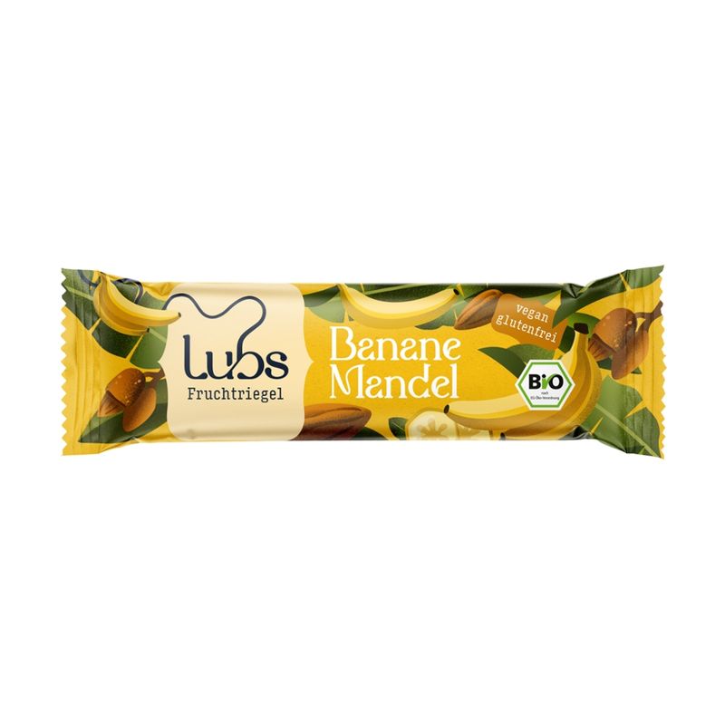 Lubs Banane Mandel Fruchtriegel, Bio - Produktbild