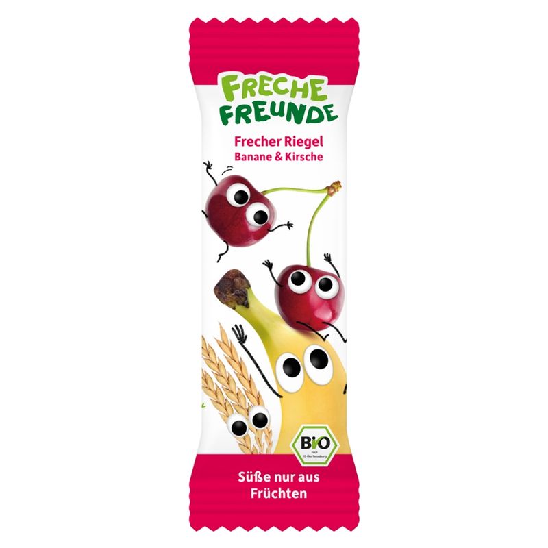 Freche Freunde FF Bio Frecher Riegel Banane & Kirsche 4x23g - Produktbild