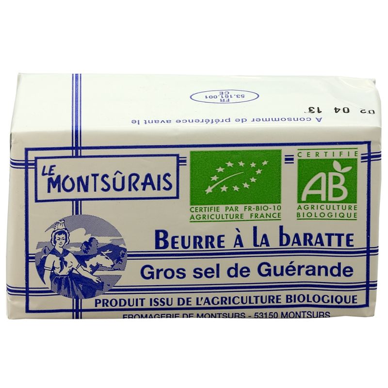 Vallée Verte Beurre gros sel - grob gesalzene Butter - Produktbild