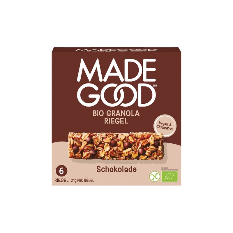 MadeGood MadeGood Granola Riegel mit Schokoladenstücken (6 Riegel x 24g) 144g - Produktbild