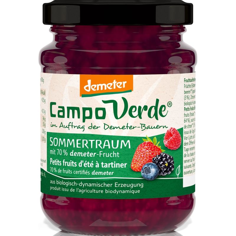 Campo Verde CV demeter Fruchtaufstrich Sommertraum 200g - Produktbild