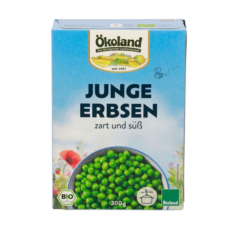 ÖKOLAND Junge Erbsen zart und süß - Produktbild