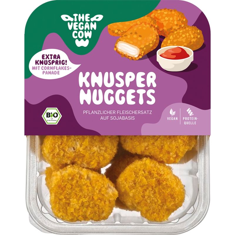 THE VEGAN COW Vegane biologische Knusper Nuggets - Produktbild