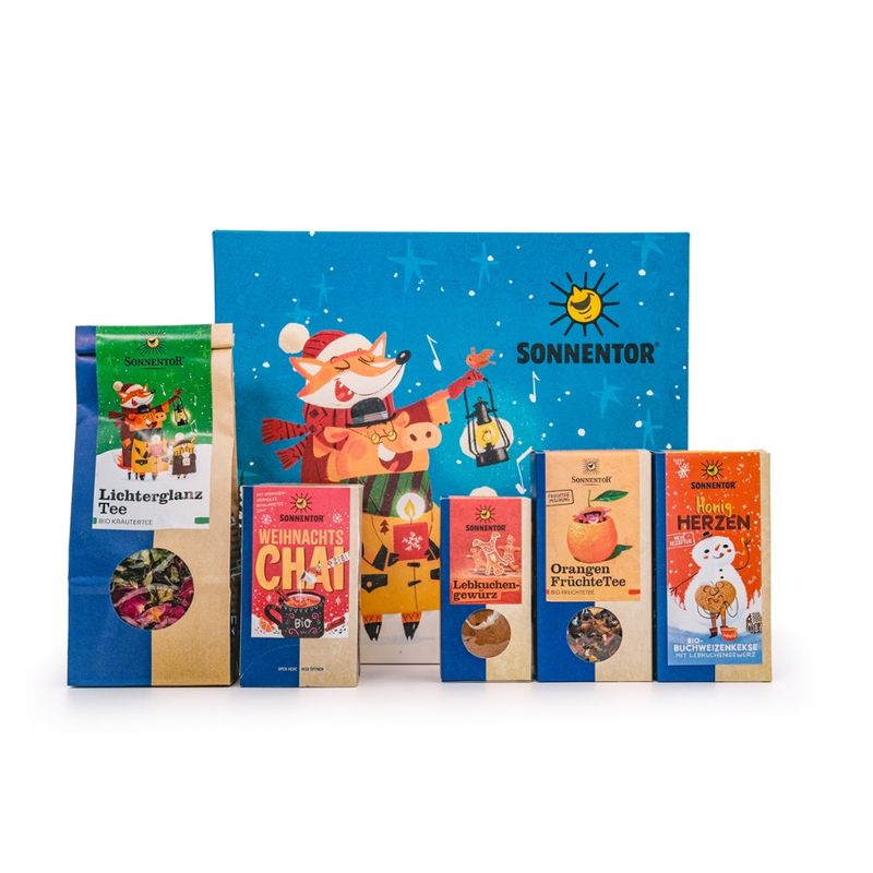 Sonnentor Weihnachten Geschenkkarton 31,5x28,5x9 cm - Produktbild