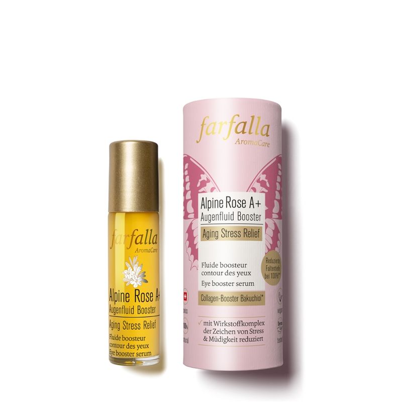 farfalla Alpine Rose A+ Augenfluid Booster, Aging Stress Relief, 10ml - Produktbild