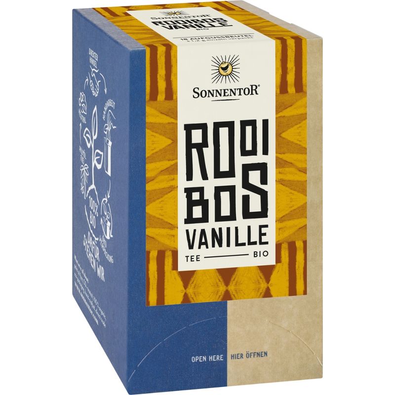 Sonnentor Rooibos Vanille Tee, Doppelkammerbeutel - Produktbild