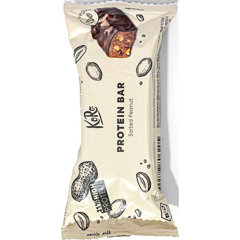 KoRo Handels GmbH Veganer Bio Proteinriegel Salted Peanut 50 g - Produktbild