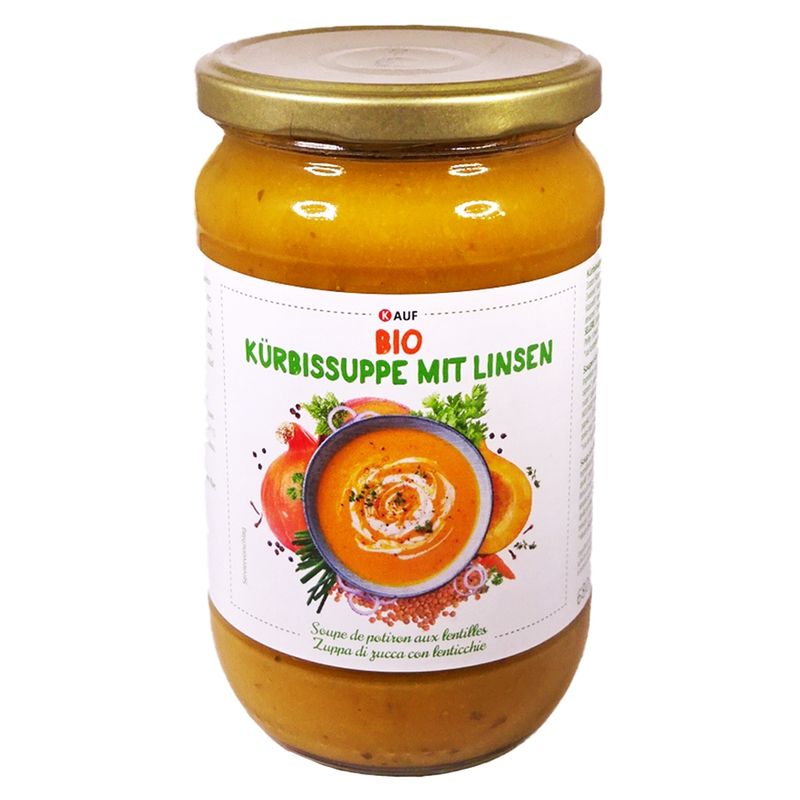 Kauf KAUF Bio-Kürbissuppe mit Linsen - Produktbild