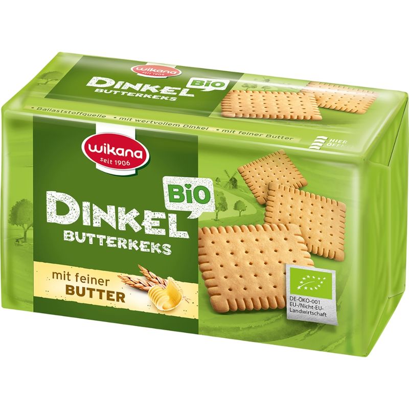 Wikana Bio Dinkel Butterkeks, 200g - Produktbild