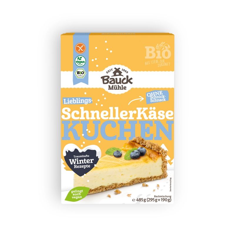 Bauck Mühle Schneller Käsekuchen glutenfrei Bio - Produktbild