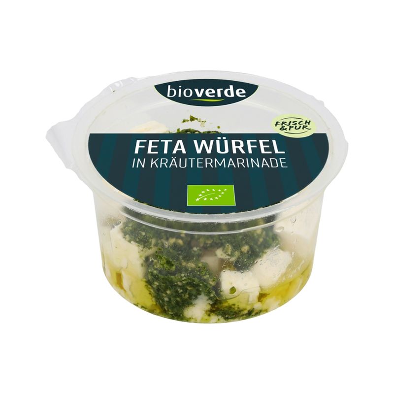 bio-verde Feta-Würfel mit Kräuter-Marinade 125 g - Produktbild